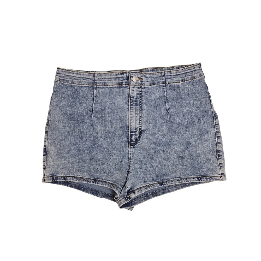 Wild Fable Denim Shorts Highest Rise Acid Wash Blue Women 16/33R